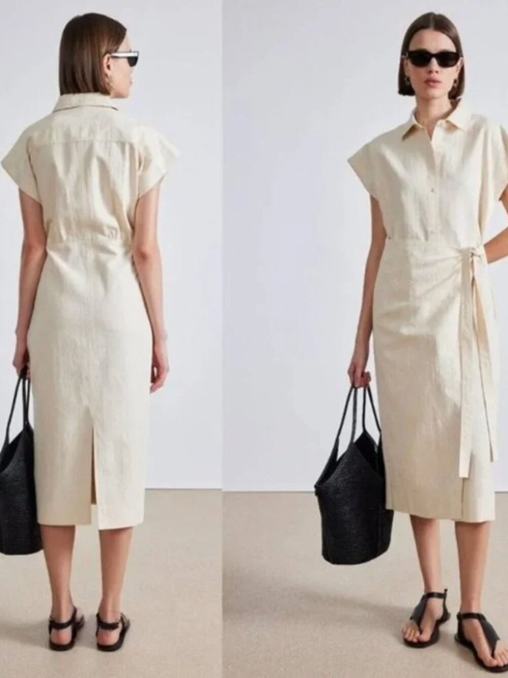The Apiece Apart Catania Dress is an effortlessly elegant maxi dress featuring a - Picture 12 of 12